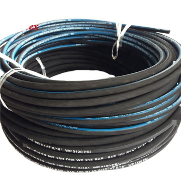 2 Wire Braided Hydraulic Hose SAE100 R2 AT smooth plain tough cover